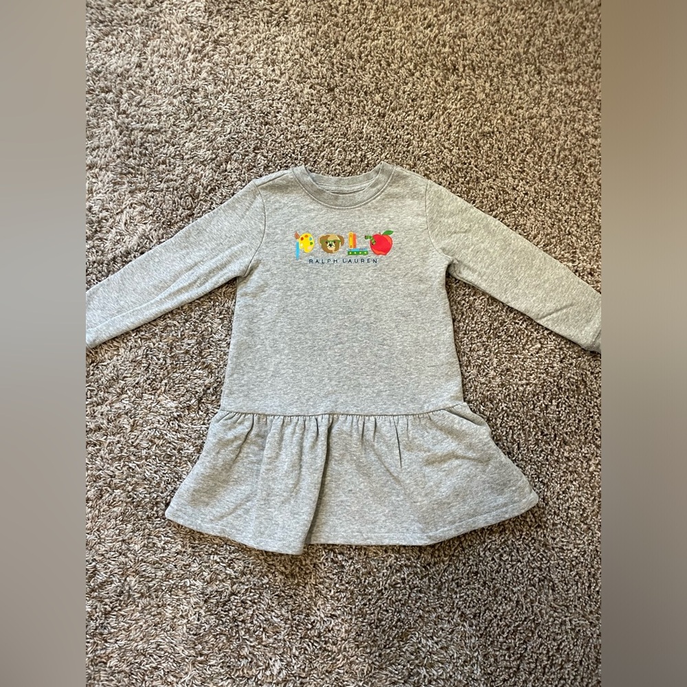Polo by Ralph Lauren Light Gray Kids Dress